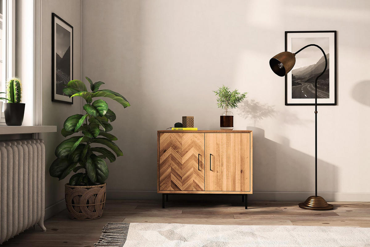 KOMMODE LEON Wildeiche - Wildeiche, Holz (97/80/45cm) - byoak