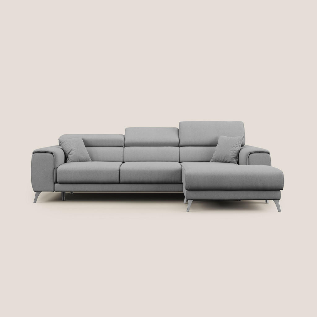 Thumbnail - Divani.store Ecksofa, Grau, Textil, 4-Sitzer, L-Form, 260x102 cm, Wohnzimmer, Sofas & Couches, Wohnlandschaften, Ecksofa...