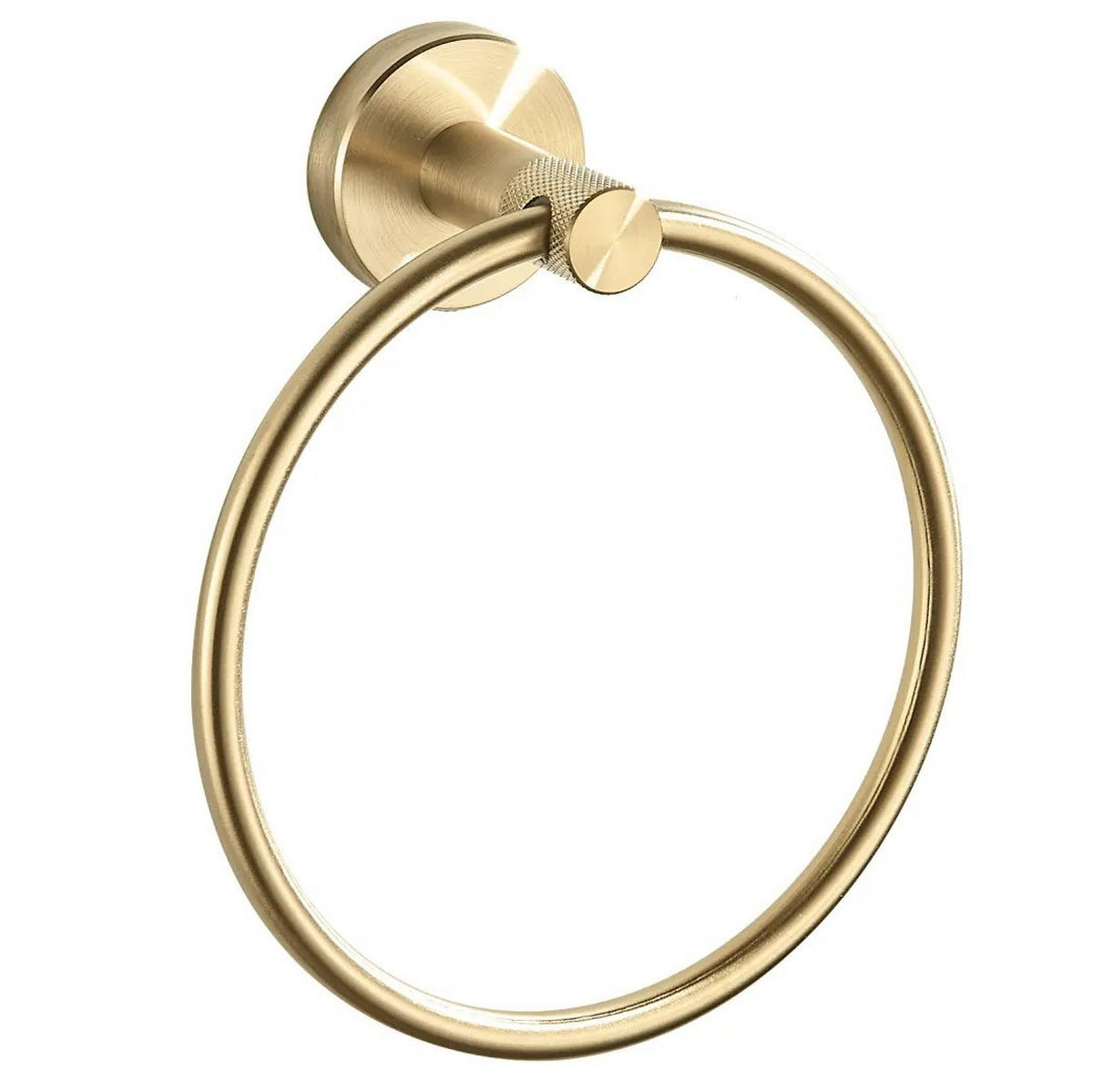 HANDTUCHHALTER Rea Ring 6610 Modern Brush Gold - Goldfarben, Metall (15.5/18/6.5cm) - REA