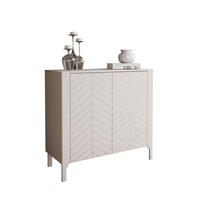 ZWEITÜRIGE Highboard LUMI 103 cm, Kaschmir - Kaschmir, Holzwerkstoff (103/95/41cm) - Lookway