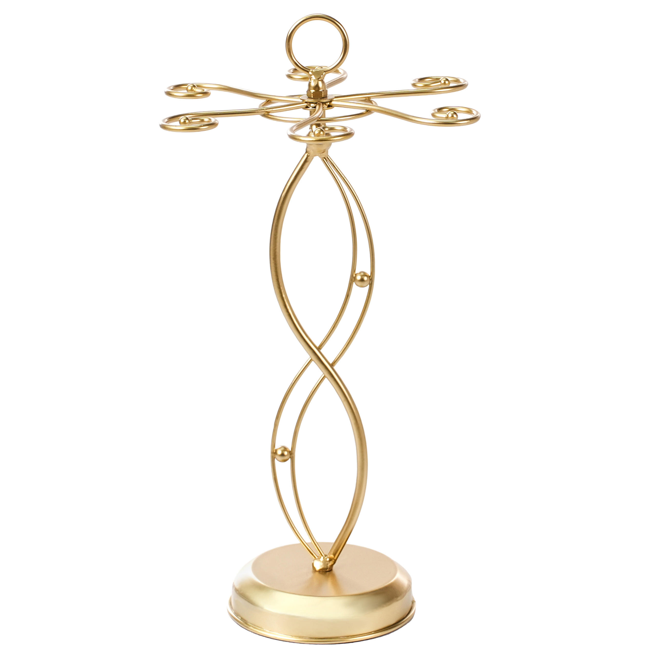 Beliani Weinglasregal Gold 26x43x26 cm