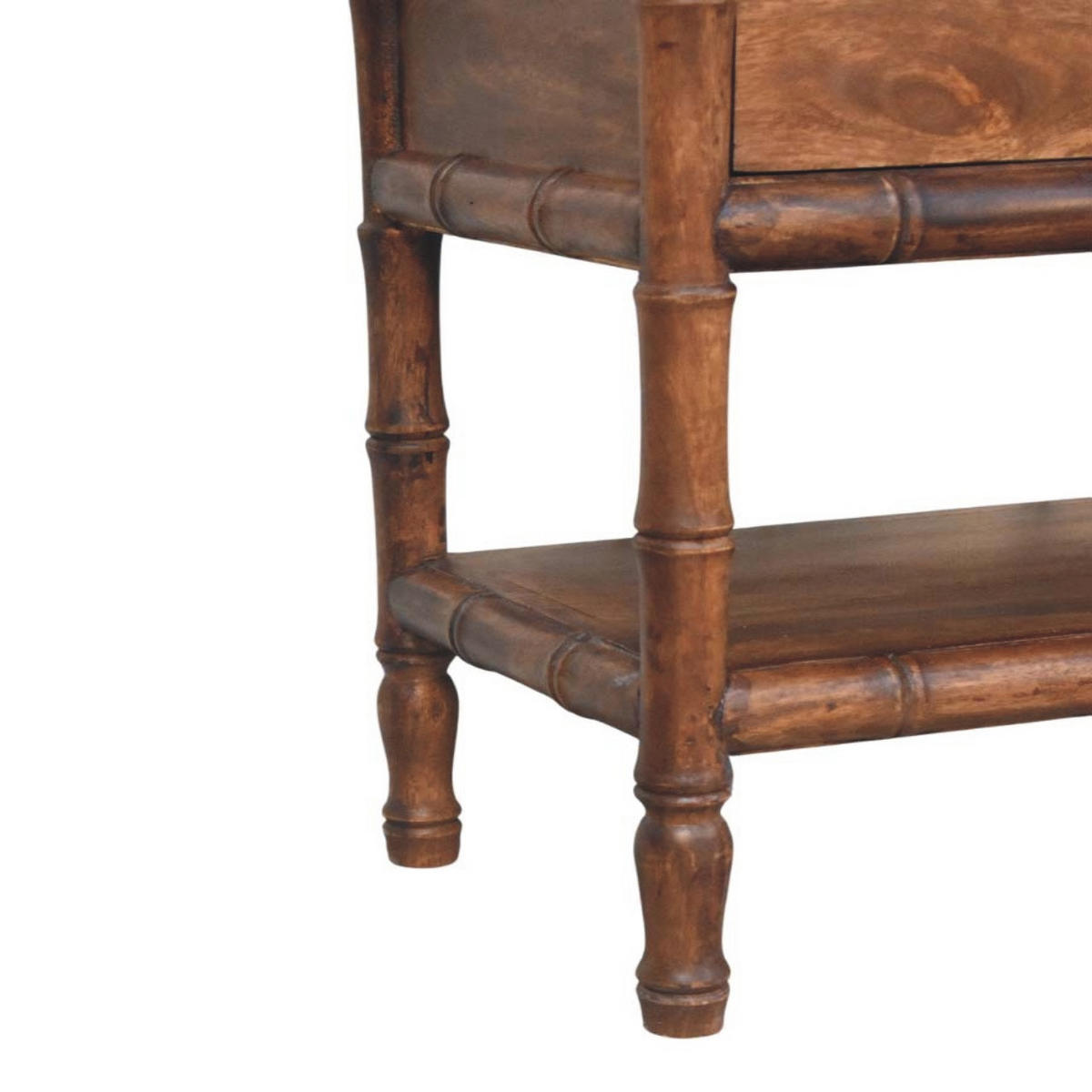 GARDEROBENBANK Roasted-Almond-Finish, 2 Schubladen, 1 offenes Regal, Braun - Braun, Holz (35/55/90cm) - Artisan Furniture