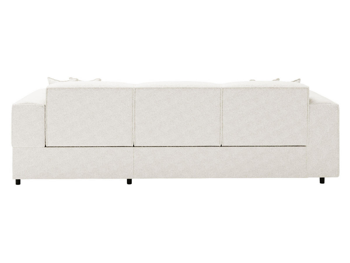 ECKSOFA Santos L, Seite: Rechts - Creme/Schwarz, Holzwerkstoff/Kunststoff (253/166cm) - MIRJAN24