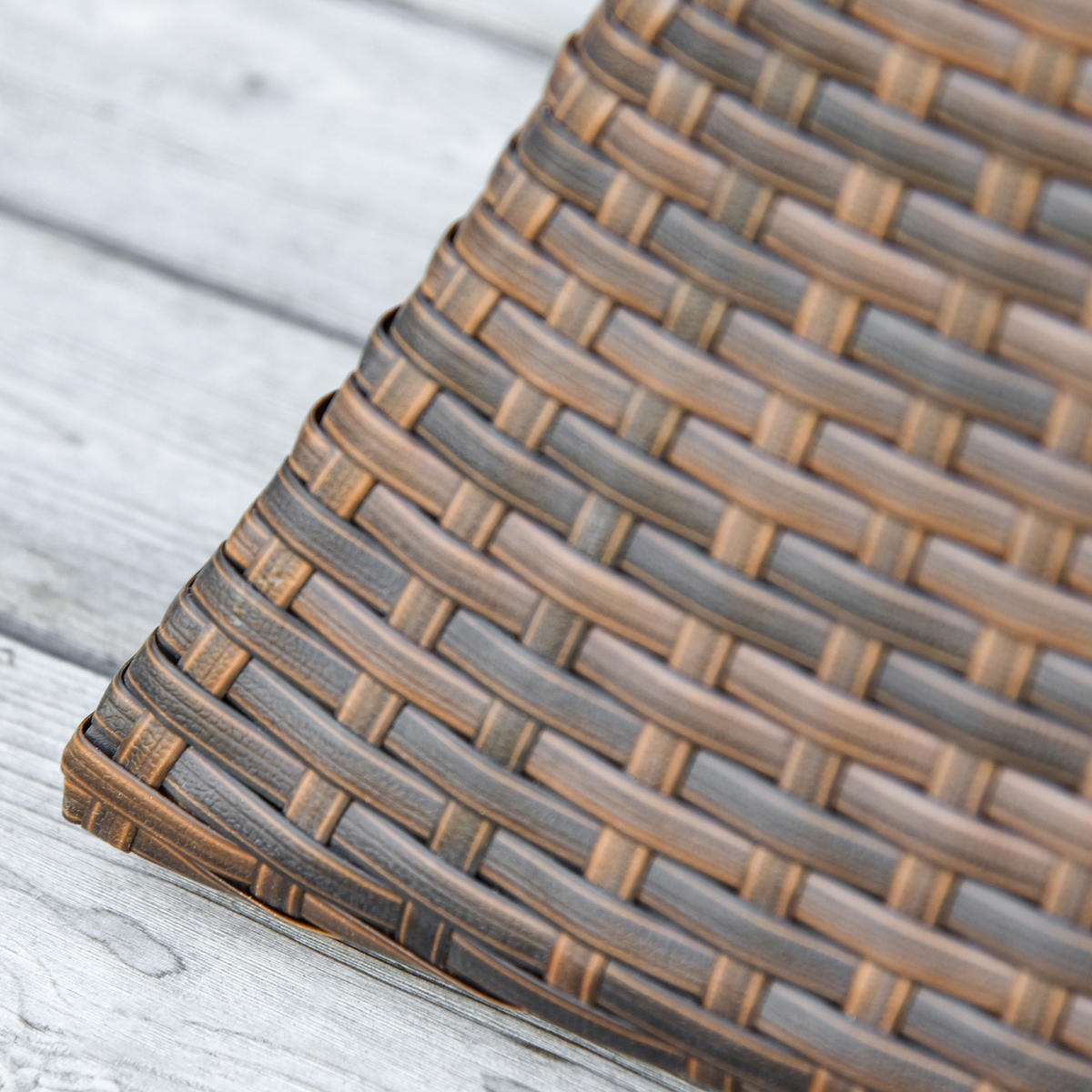 BEISTELLTISCH 54x54x55 cm Rattan braun - Braun, Naturmaterialien (54/54/55cm) - LEBENLANG