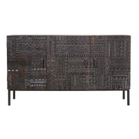 SIDEBOARD aus Mangoholz und Eisenbeinen - Dunkelbraun, Holz (40/85/150cm) - Giner y Colomer