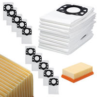 FILTER WD/MV Serie 10er-Set, 5-lagig Mikrofaser, Ersatz 2.863-005, allergenbindend - Multicolor, Kunststoff/Metall (10/10/10cm)