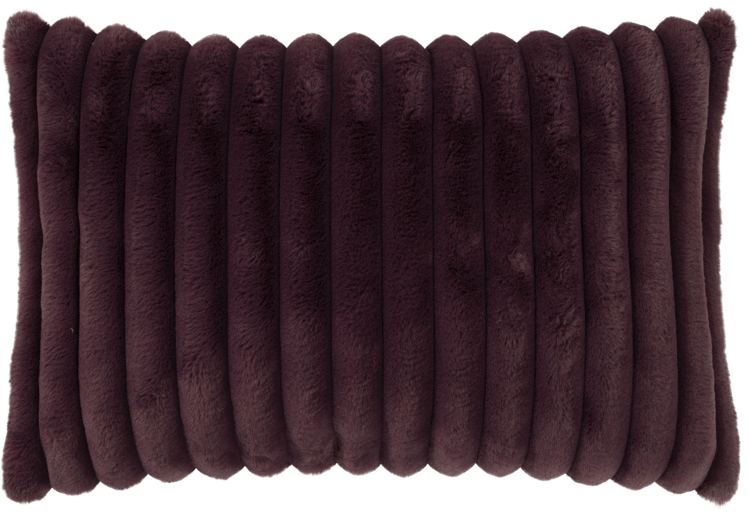 KISSENHÜLLE Raya Streifen Look aubergine - Violett, Textil (40/60cm) - Magma Heimtexx