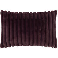 KISSENHÜLLE Raya Streifen Look aubergine - Violett, Textil (40/60cm) - Magma Heimtexx