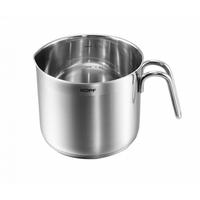 MILCHTOPF Josie, Edelstahl, Induktion, 1,5 Liter, Ø 14 cm Höhe 12 cm - Silberfarben, Metall (14cm) - KOPF