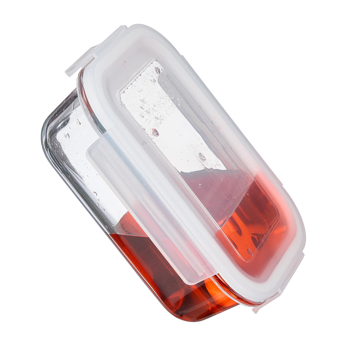 GLASBEHÄLTER-SET - Transparent, Glas/Kunststoff (12/6/12cm) - Relaxdays