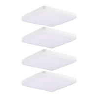 LED DECKENLEUCHTE Weiß Einbau - Weiß, Metall (17/17/3.2cm)