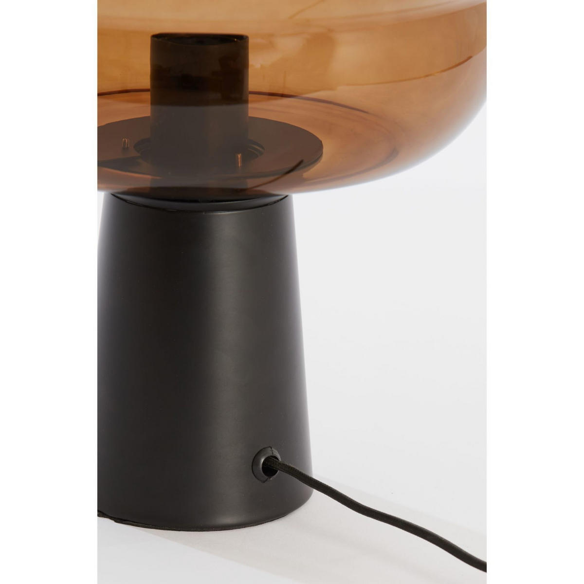 TISCHLAMPE Misty Braun 30/30/46 cm - Braun, Glas (30/30/46cm) - Light & Living