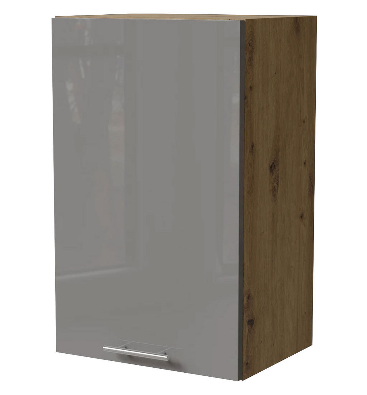 KÜCHENHÄNGESCHRANK Essen W2/45 Grau Hochglanz / Eiche Artisan Matt 45 / 32,5 / 72cm - Eiche Artisan/Grau, Holz/Holzwerkstoff (45/72/32.5cm) - Feldmann-Wohnen