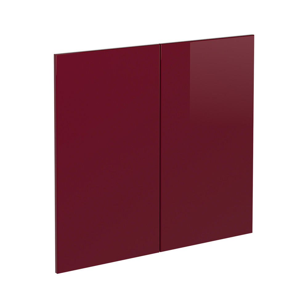 KÖKSFRONT R-Line Röd högblank 79.2x71.3 cm möbelfront för diskbänksskåp 71.3/79.2/1.6 cm