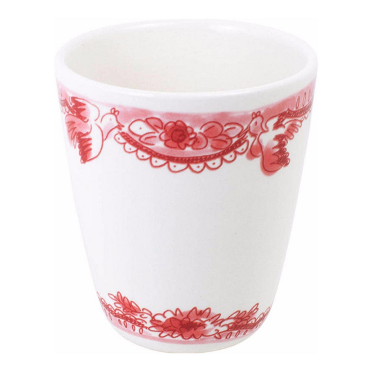 BECHER Romantik in Rot - 350 ml - Rot, Keramik (0.35L) - Blond Amsterdam