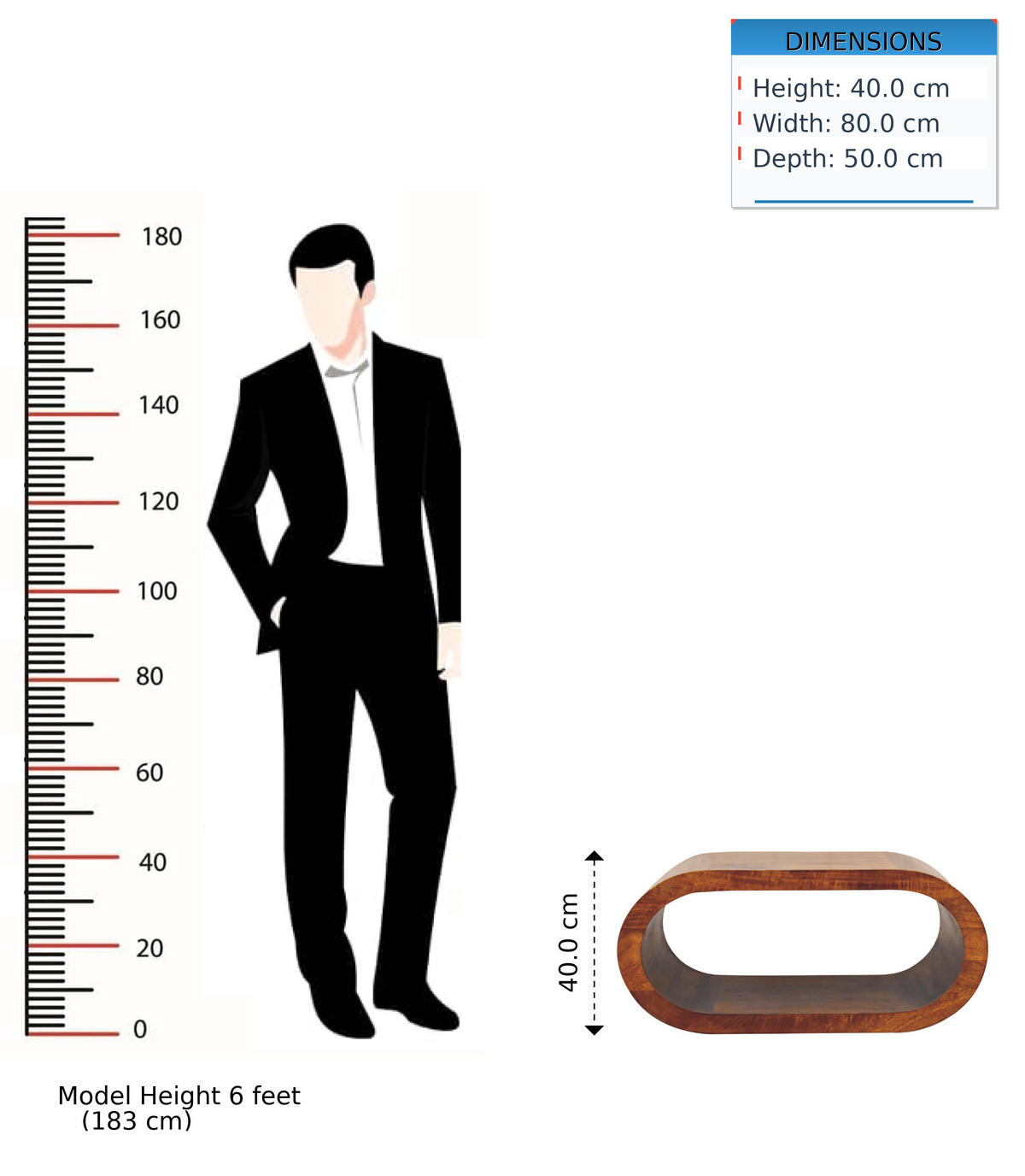 COUCHTISCH Massivholz Amaya, Offenes Fach, Dunkelbraun - Dunkelbraun/Messingfarben, Holz/Metall (50/80/40cm) - Artisan Furniture