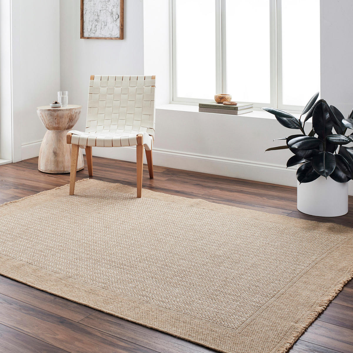 OUTDOORTEPPICH Jute-Optik 120x170 cm Beige - Braun, Kunststoff/Textil (120/170cm) - LIVABLISS