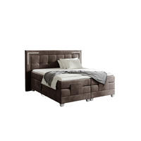 BOXSPRINGBETT Bett Elektrisch Dores - Mokka, Holzwerkstoff/Textil (200/200cm) - Fun Möbel