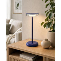 LED-TISCHLAMPE Blau Dimmbar Akku 1800mAh 180lm warmweiß Touch USB-C Nachttischleuchte Höhe 27,4 cm - Blau, Kunststoff (11/11/27.4cm) - Northpoint