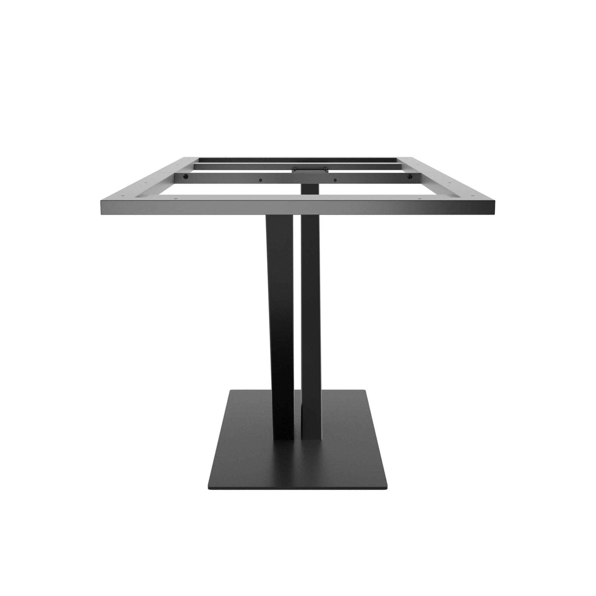 TISCHBEINE Thuban Frame Metall Schwarz 160/80/74cm - Schwarz, Metall (80/72/160cm) - Metalo Pro