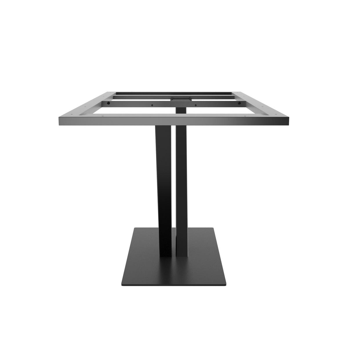 TISCHBEINE Thuban Frame Metall Schwarz 160/80/74cm - Schwarz, Metall (80/72/160cm) - Metalo Pro