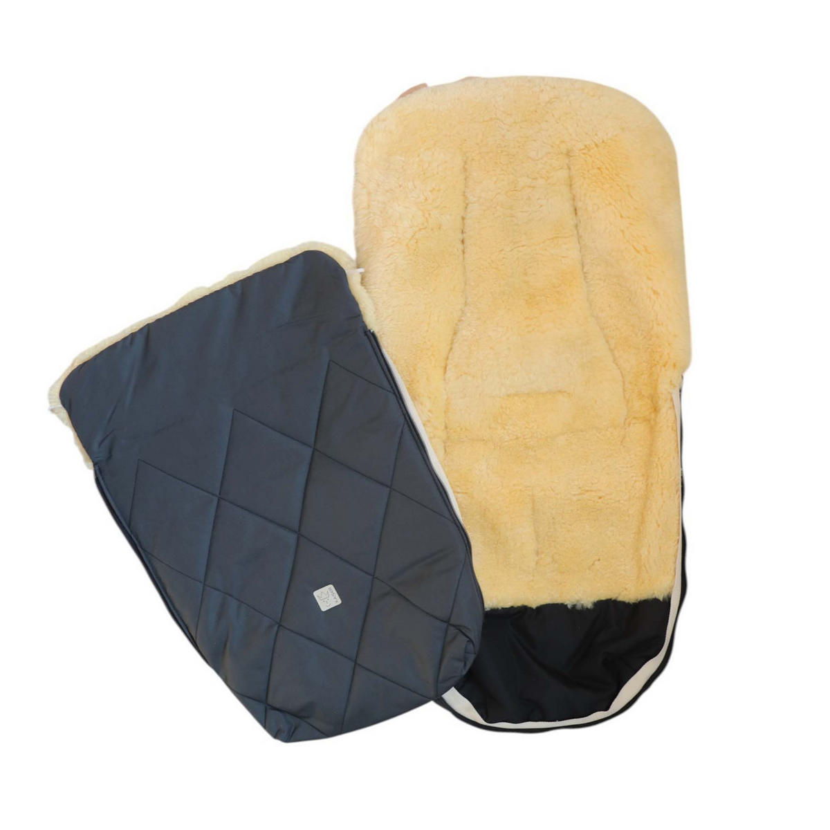 LAMMFELL-FUSSSACK Coosy, anthracite - Anthrazit, Fell (45/85cm) - Kaiserbaby
