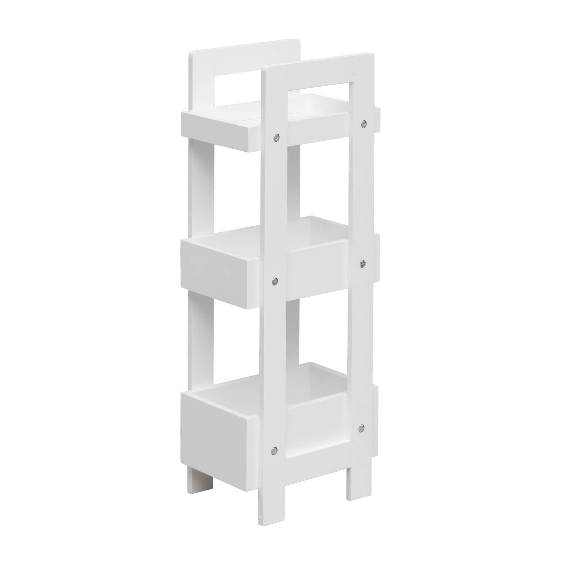 BADEZIMMERREGAL Weiß 20/28/74 cm - Weiß, Holzwerkstoff (20/74/28cm) - Mobili Rebecca