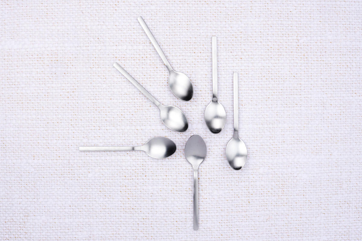 LÖFFEL 6er-Set Emund - Silber - Silberfarben, Metall - Björn