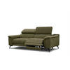 RELAXSOFA FIERO 3-Sitzer mit 1 Relaxfunktion, olivgrün - Schwarz/Olivgrün, Holzwerkstoff/Textil (212/82/103cm) - Courtois Laville
