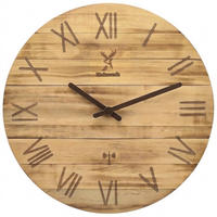 WANDUHR Holz Designer NEUBURG (FUNK) Loft Wand Uhr, beige - Beige, Holz (35/35/2.2cm) - Holzwerk