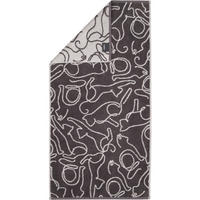 HANDTUCH CUTE CATS EDITION CATS 6264 BASALT/PLATIN - 77 - Grau, Textil (50/100cm) - Cawoe