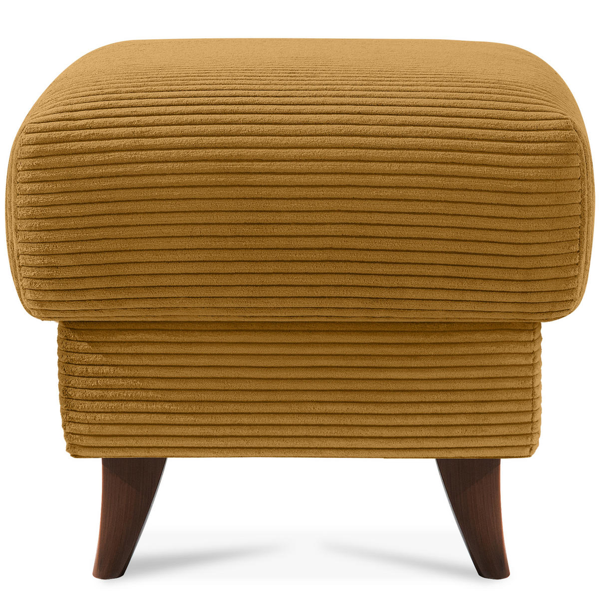 FUẞSTÜTZE GUSTAVO II, Gelb - Gelb/Braun, Holz/Holzwerkstoff (53/49/53cm) - KONSIMO®