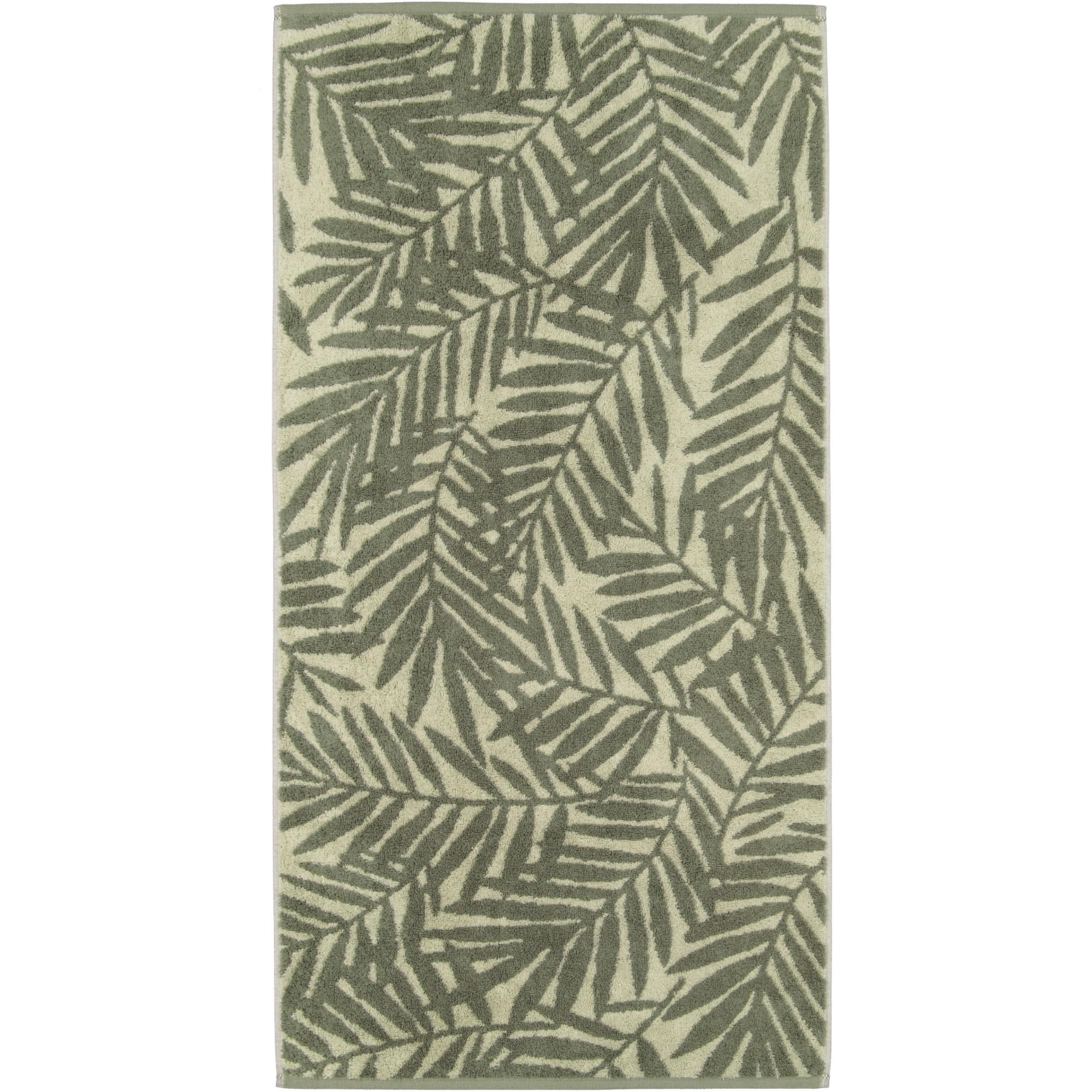 HANDTUCH MAISON BLÄTTER 6267 FIELD - 44 - Grün, Textil (50/100cm) - Cawoe