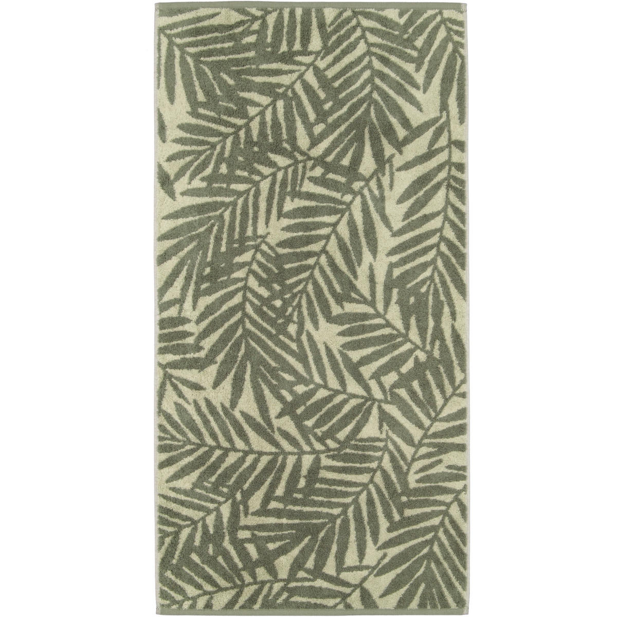 HANDTUCH MAISON BLÄTTER 6267 FIELD - 44 - Grün, Textil (50/100cm) - Cawoe