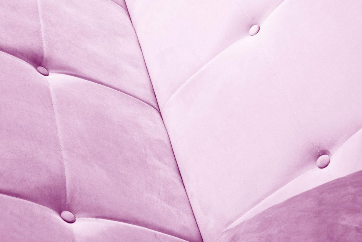 SOFA Luna 213cm im skandinavisches Stil, mit Schlaffunktion und Bettkasten, rosa - Rosa, Kunststoff (213/92/94cm) - Margaret Hadas24