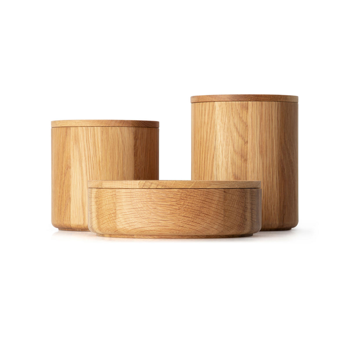 AUFBEWAHRUNGSDOSE, Eichenholz, Ø 19 x 6 cm, 4171 - Braun, Holz (10/3/20cm) - Continenta