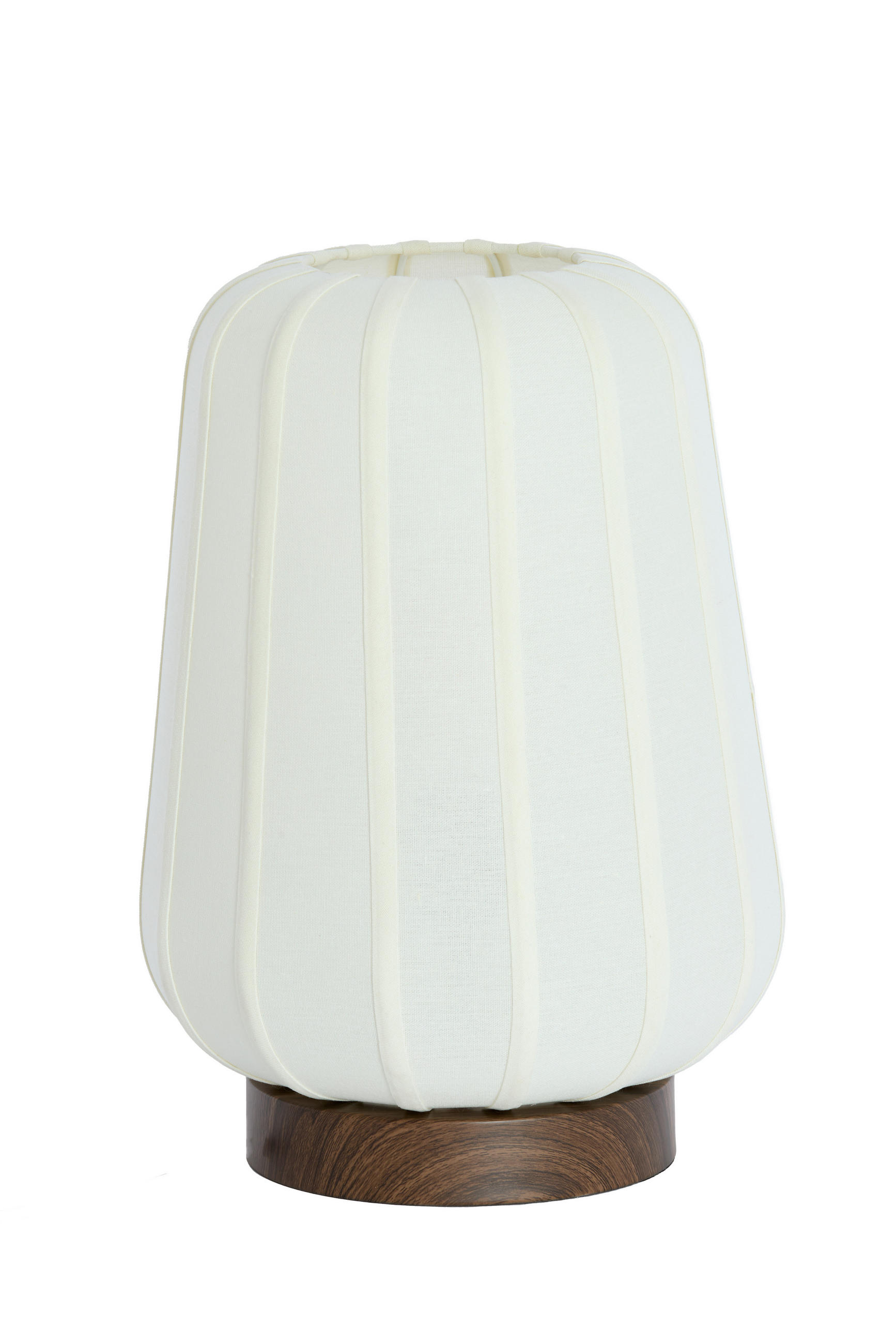 TISCHLAMPE Bibury Weiß Ø30/41,5 cm - Weiß, Textil (30/30/41.5cm) - Light & Living