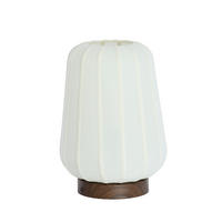 TISCHLAMPE Bibury Weiß Ø30/41,5 cm - Weiß, Textil (30/30/41.5cm) - Light & Living