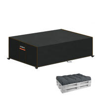 SCHUTZHÜLLE Palettensofa 130 x 99 x 40 cm Wasserdicht UV-Beständig - Schwarz, Kunststoff (2/1/3cm)