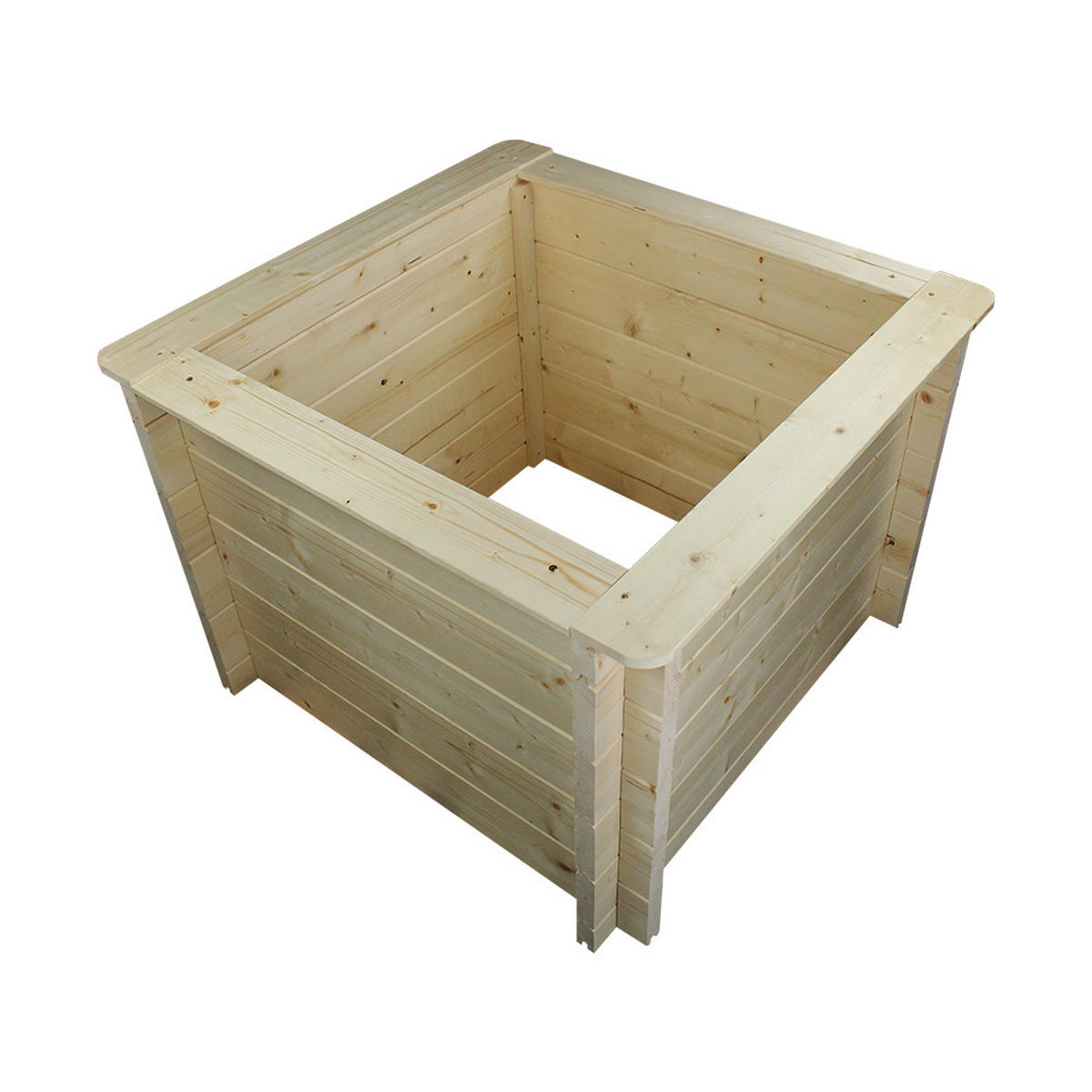 HOCHBEET HOLZ - 78x78xH57 cm - M621 - Beige, Holz (78/57/78cm) - Timbela