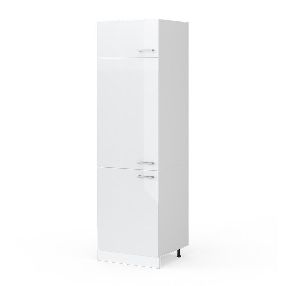 KUCHYŇSKÁ DVÍŘKA R-Line Bílá vysoký lesk - vysoce lesklá bílá, kompozitní dřevo (59.6/196/1.6cm) - Vicco