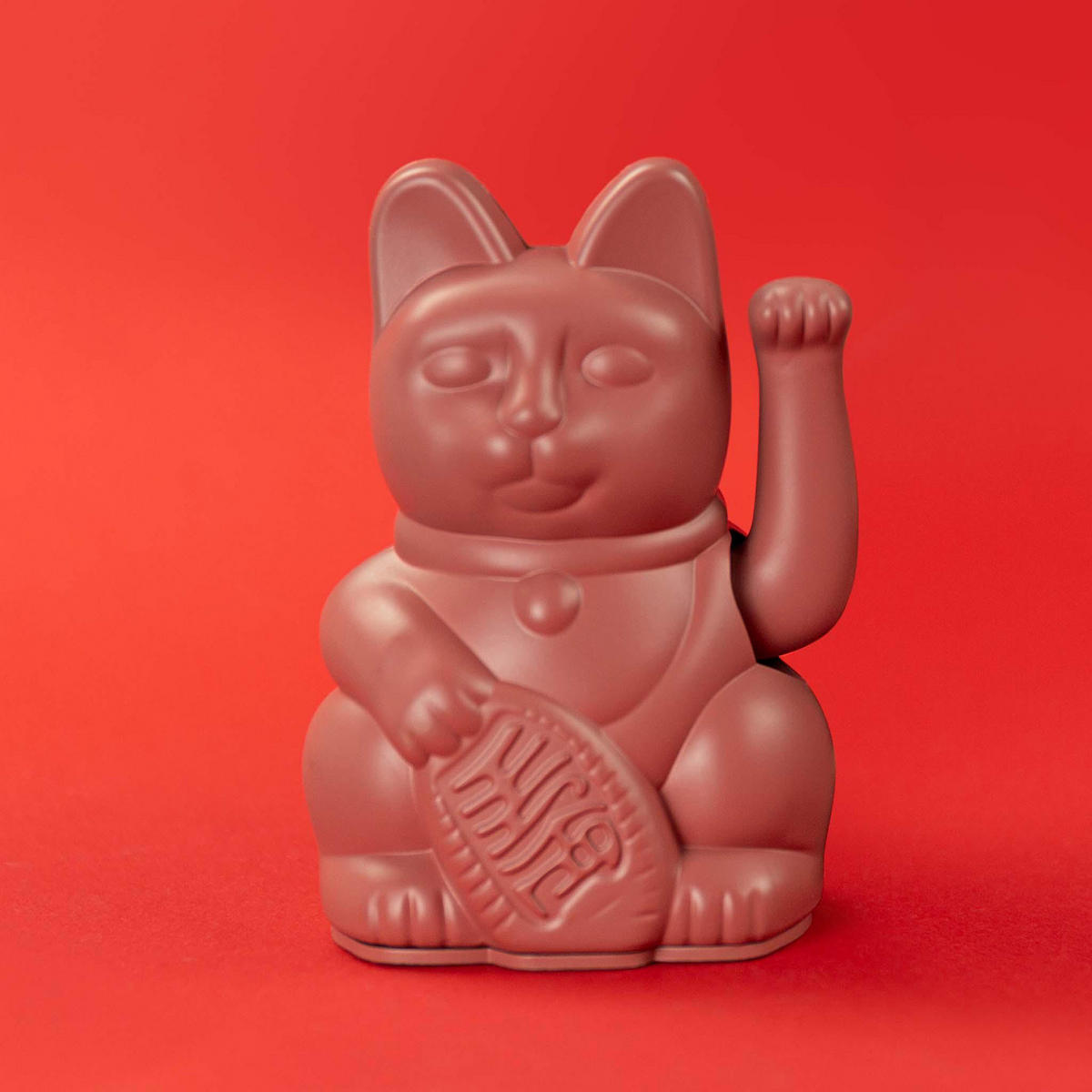 WINKEKATZE Lucky Cat Mini, Kunststoff, Berry Red, 10 cm - Lila, Kunststoff (5.2/9.8/6.7cm) - Donkey Products