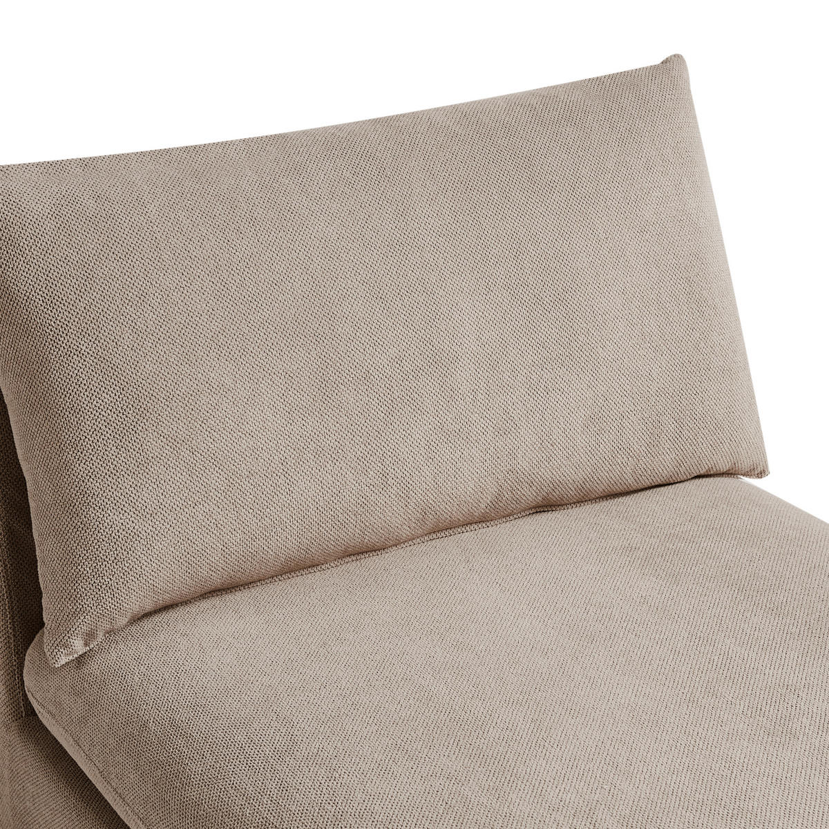 ČALOUNĚNÉ LEHÁTKO CHAISE LONGUE Látka Taupe Vizille - béžová/šedohnědá, textil (80/60/160cm) - Beliani