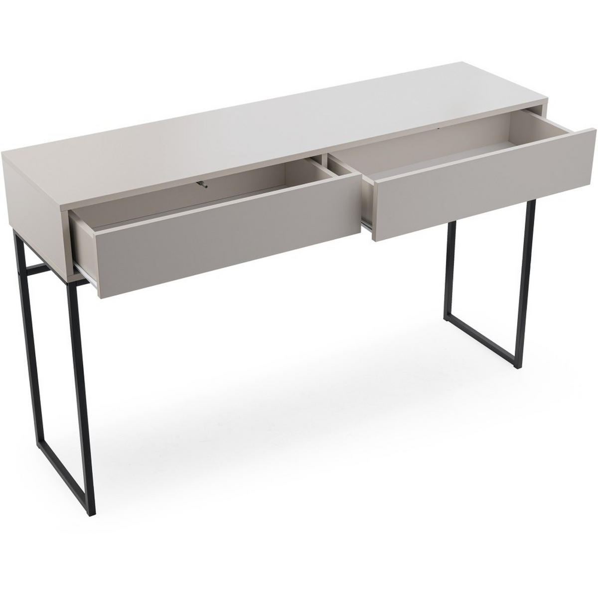 KONSOLENTISCH Giana mit 2 Schubladen, 137 cm, Beige Sand - Sandfarben/Beige, Holzwerkstoff (37/137/83cm) - Beautysofa