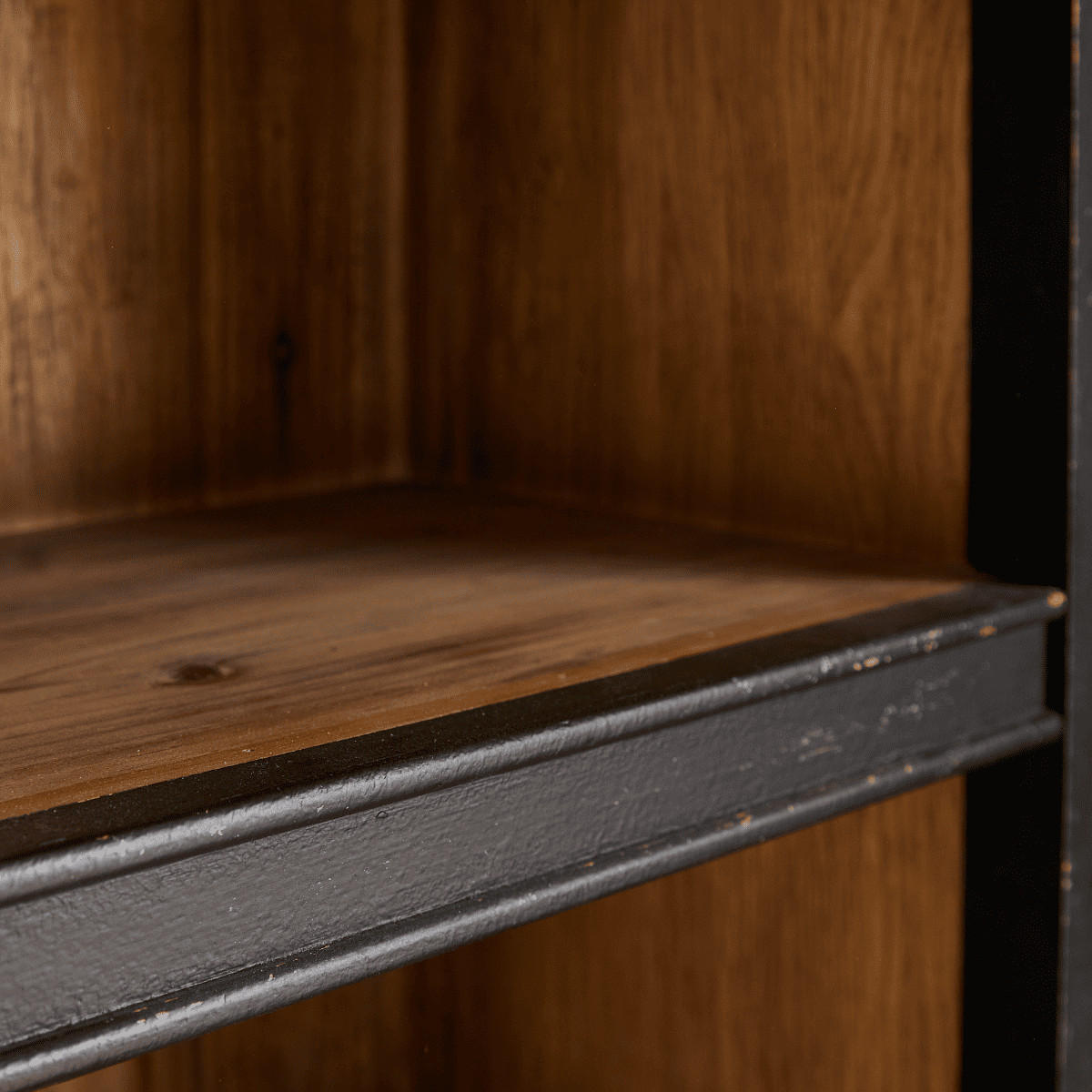 BÜCHERREGAL aus Massivkiefer H240 cm - AMSTERDAM - Schwarz, Holzwerkstoff (45/240/45cm) - Signature