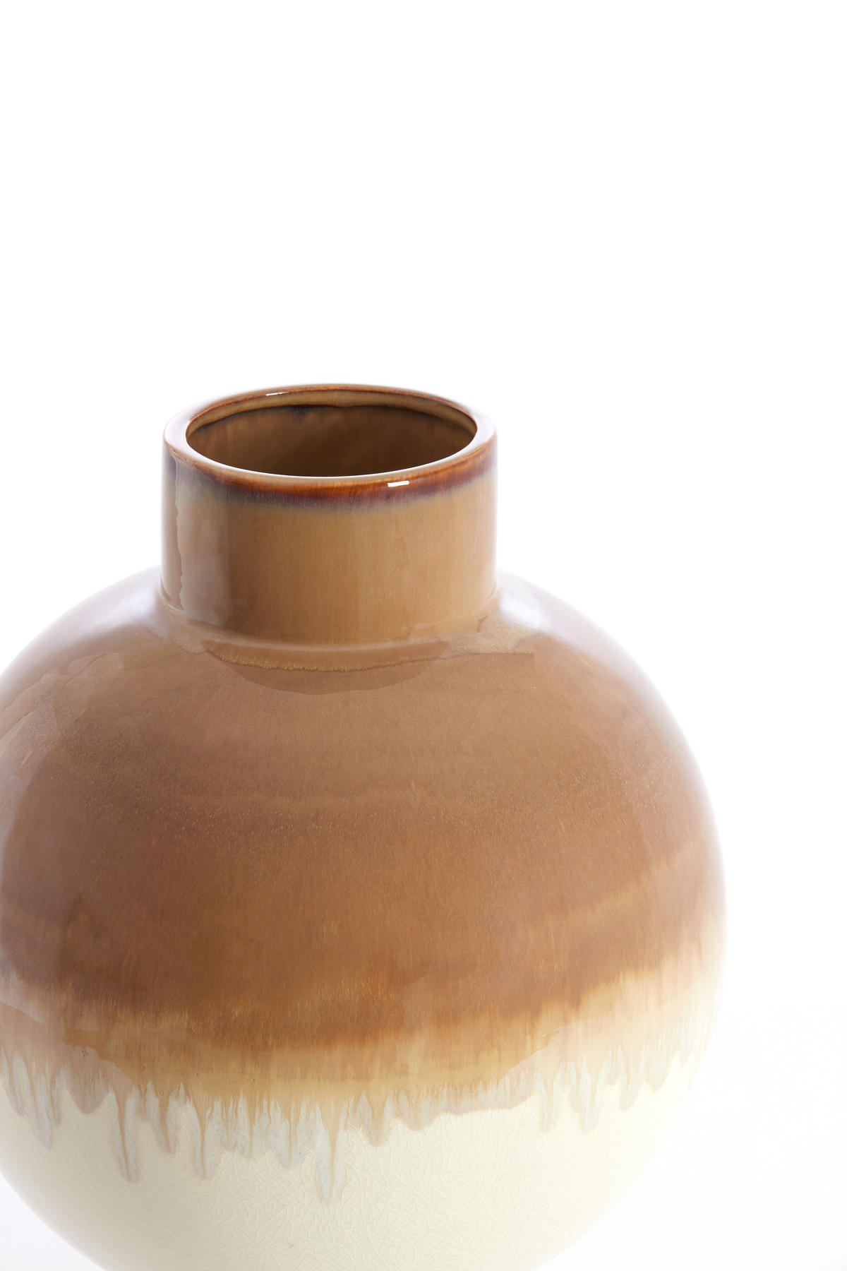 VAZE Zelata Weiß 28/28/38 cm - Weiß, Keramik (38cm) - Light & Living