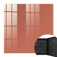 SCHLÜSSELBOX Schwarz 30x30 cm- Türöffnung nach rechts - Ziegelfarbe - Orange, Metall (30/30/5cm) - TULUP