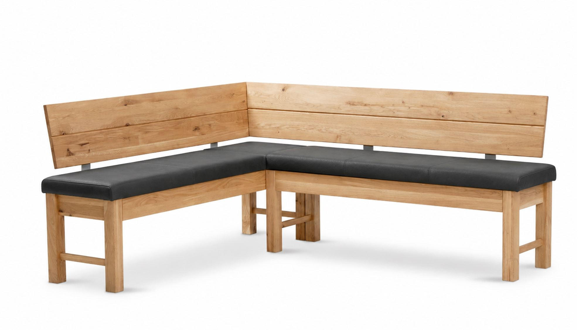 58aufmkessel Eckbank Wildeiche, Grau 192x167 cm