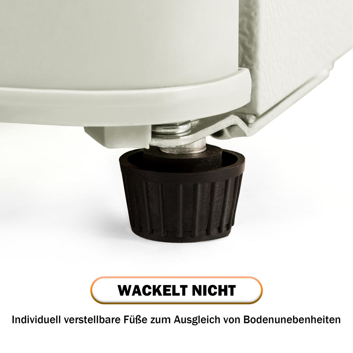 RETRO KÜHLSCHRANK 88,8cm Cremeweiß 60L Doppeltür LED E Klasse - Creme, Kunststoff (45.5/42.5/88.8cm) - FLIEKS