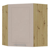KÜCHENHÄNGESCHRANK Kvantum W10/60 Eiche Artisan / Kaschmir Matt 60 / 60 / 72cm - Kaschmir/Eiche Artisan, Holz/Holzwerkstoff (60/72/60cm) - Feldmann-Wohnen